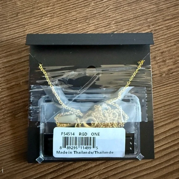 COACH Pavé Bow Pendant Necklace - Picture 8 of 8